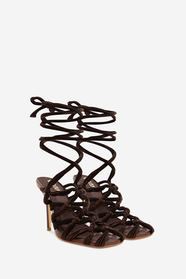 chocolate stiletto heels